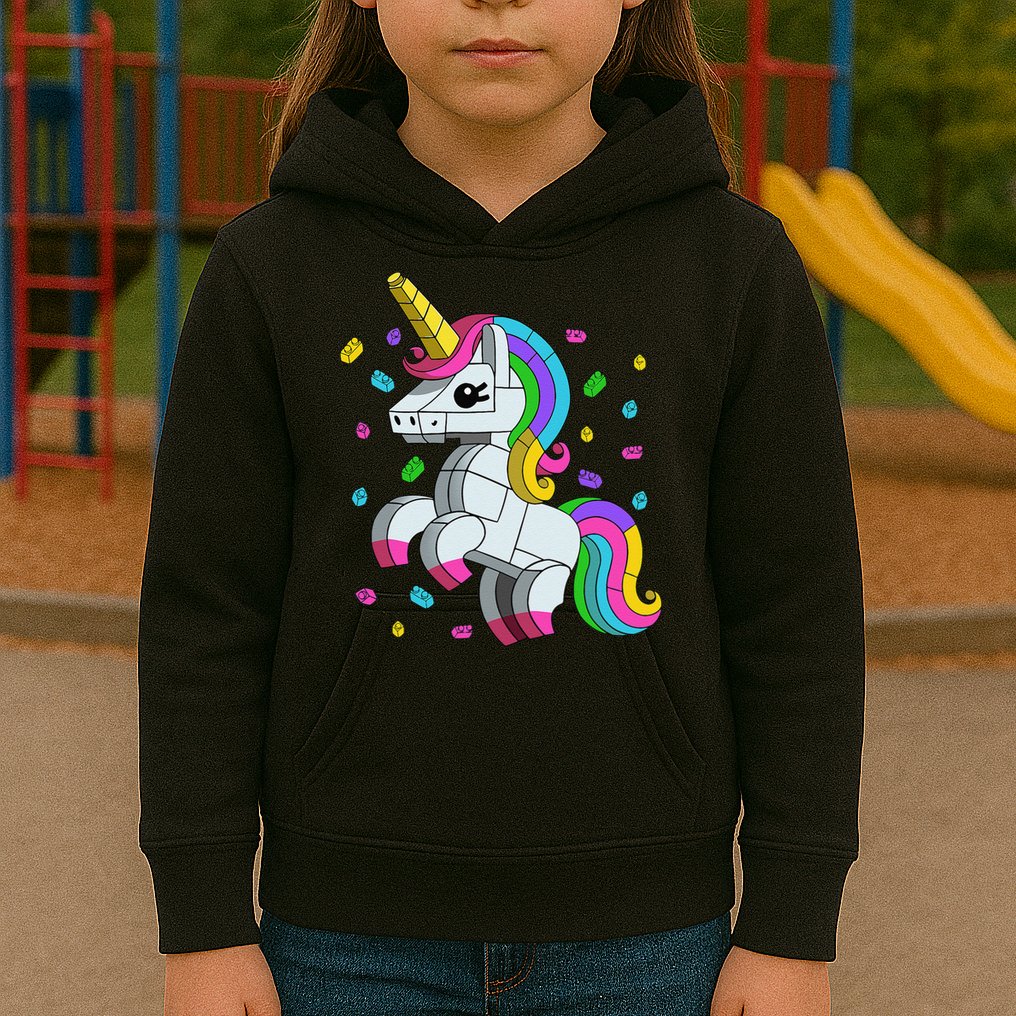 Unicorn Lover Master Builder Bricks Blocks Toy Gift Kids Hoodie