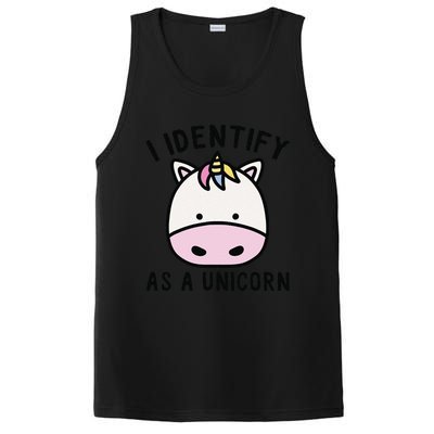 Unicorn Lover Meme Retro Funny I Identify As A Unicorn PosiCharge Competitor Tank