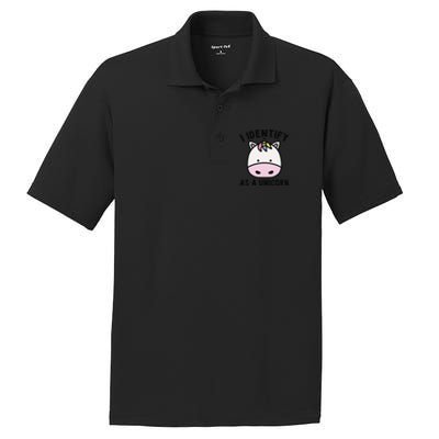 Unicorn Lover Meme Retro Funny I Identify As A Unicorn PosiCharge RacerMesh Polo