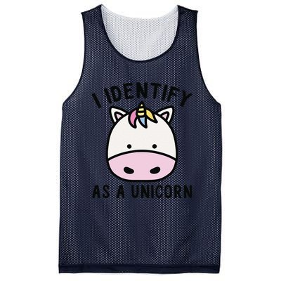 Unicorn Lover Meme Retro Funny I Identify As A Unicorn Mesh Reversible Basketball Jersey Tank