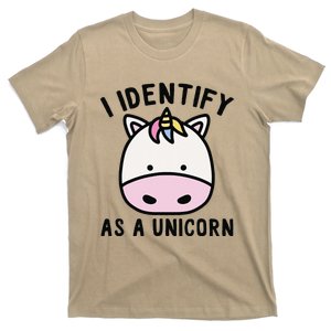 Unicorn Lover Meme Retro Funny I Identify As A Unicorn T-Shirt