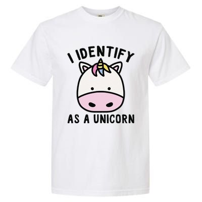 Unicorn Lover Meme Retro Funny I Identify As A Unicorn Garment-Dyed Heavyweight T-Shirt