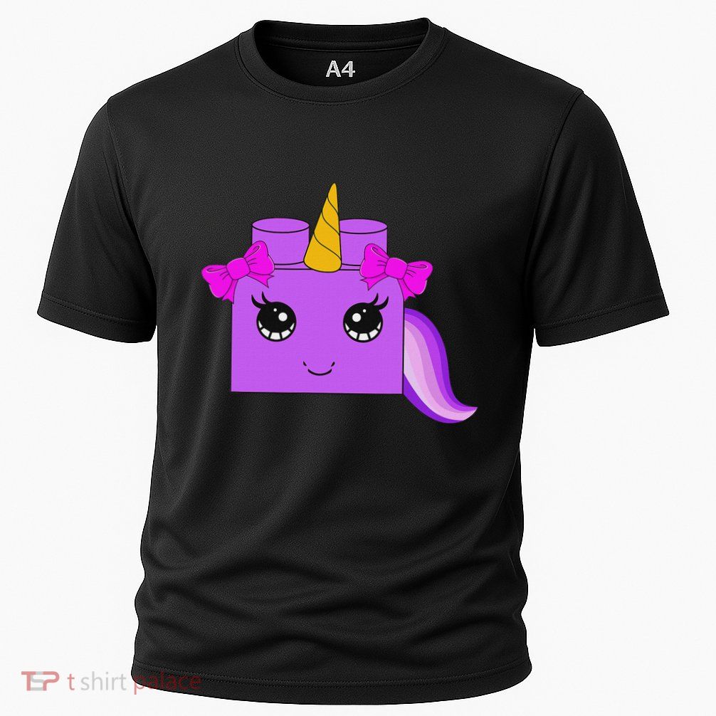 Unicorn Lover Master Builder Block Brick Building Girl Performance Shirt