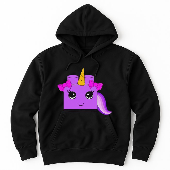 Unicorn Lover Master Builder Block Brick Building Girl Hoodie