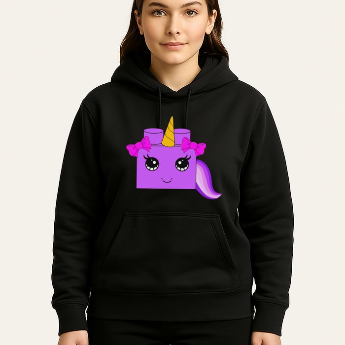 Unicorn Lover Master Builder Block Brick Building Girl Hoodie