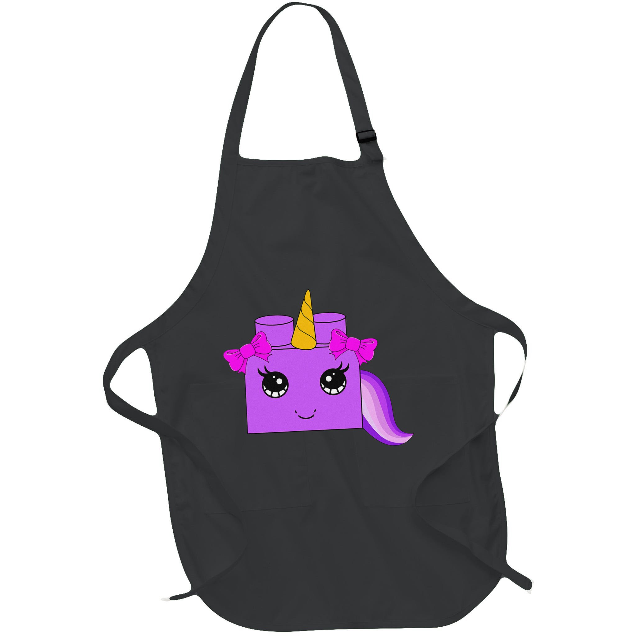 Unicorn Lover Master Builder Block Brick Building Girl Apron