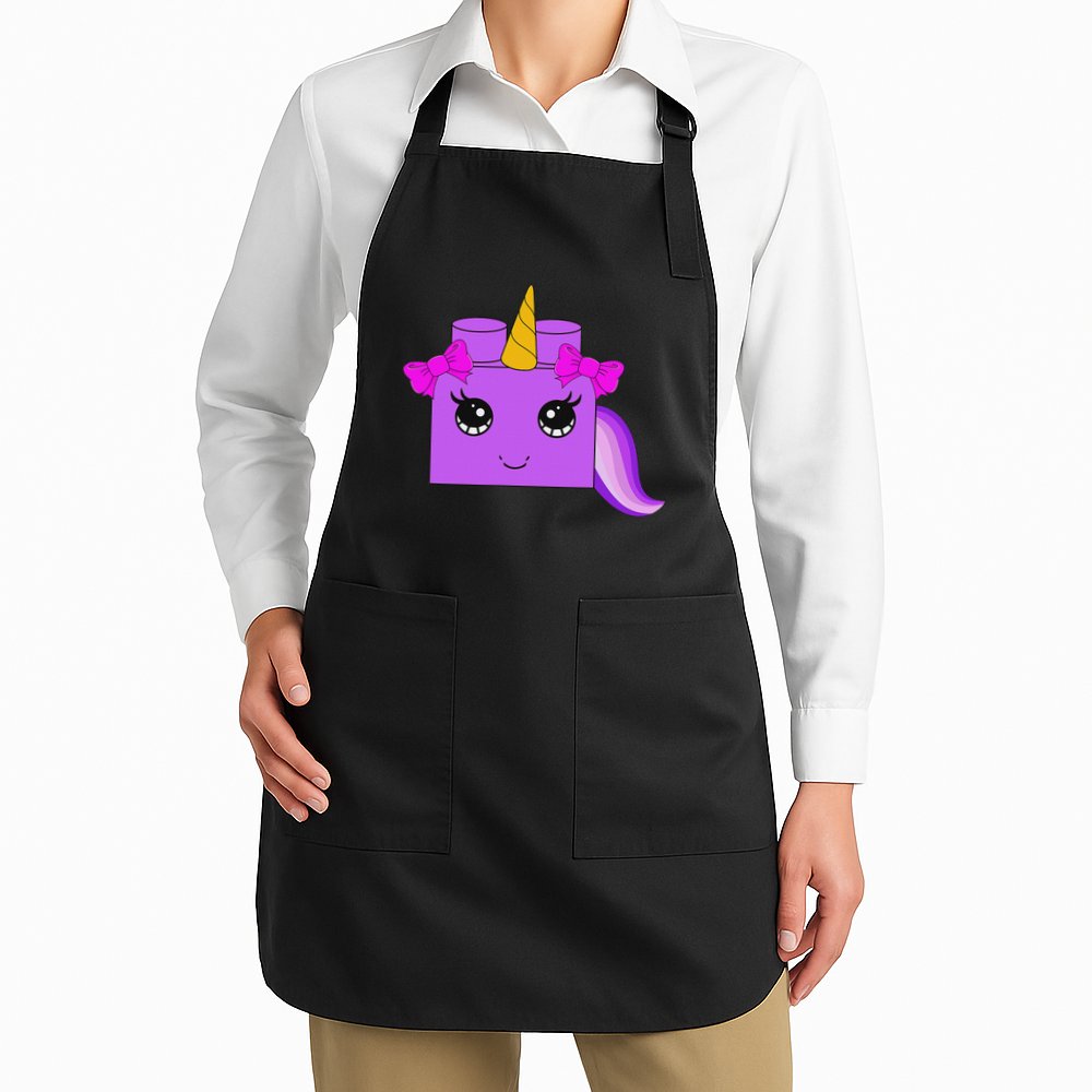 Unicorn Lover Master Builder Block Brick Building Girl Apron
