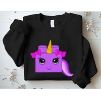 Unicorn Lover Master Builder Block Brick Building Girl Sweatshirt