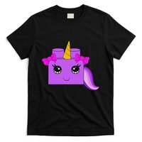 Unicorn Lover Master Builder Block Brick Building Girl T-Shirt