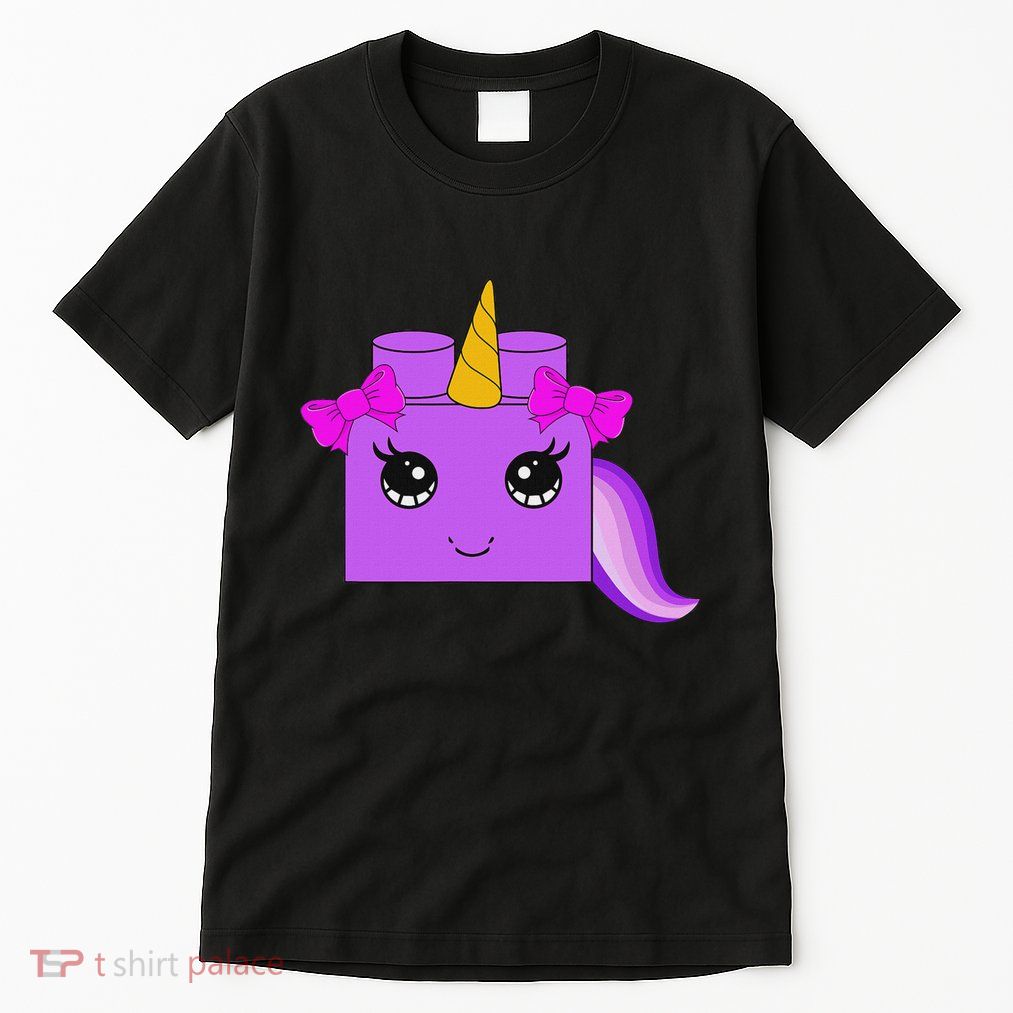 Unicorn Lover Master Builder Block Brick Building Girl Tall T-Shirt