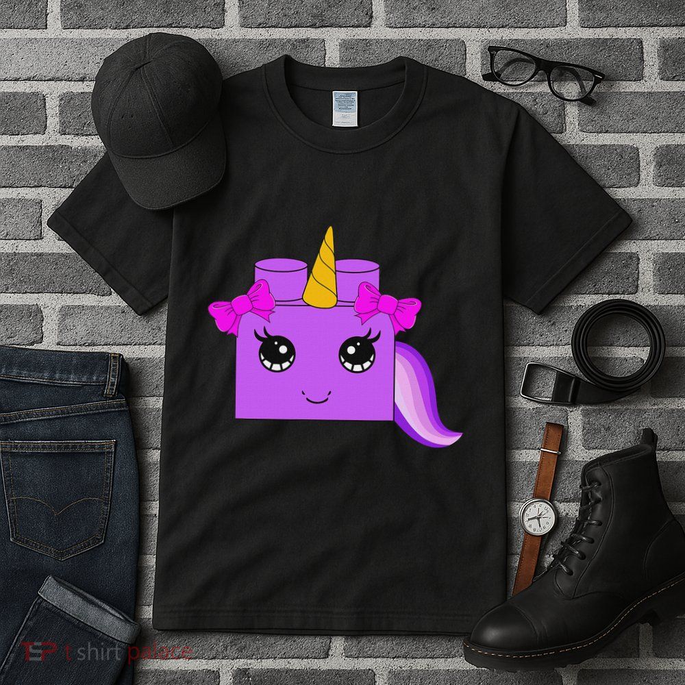 Unicorn Lover Master Builder Block Brick Building Girl Tall T-Shirt