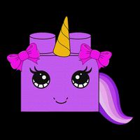 Unicorn Lover Master Builder Block Brick Building Girl Button