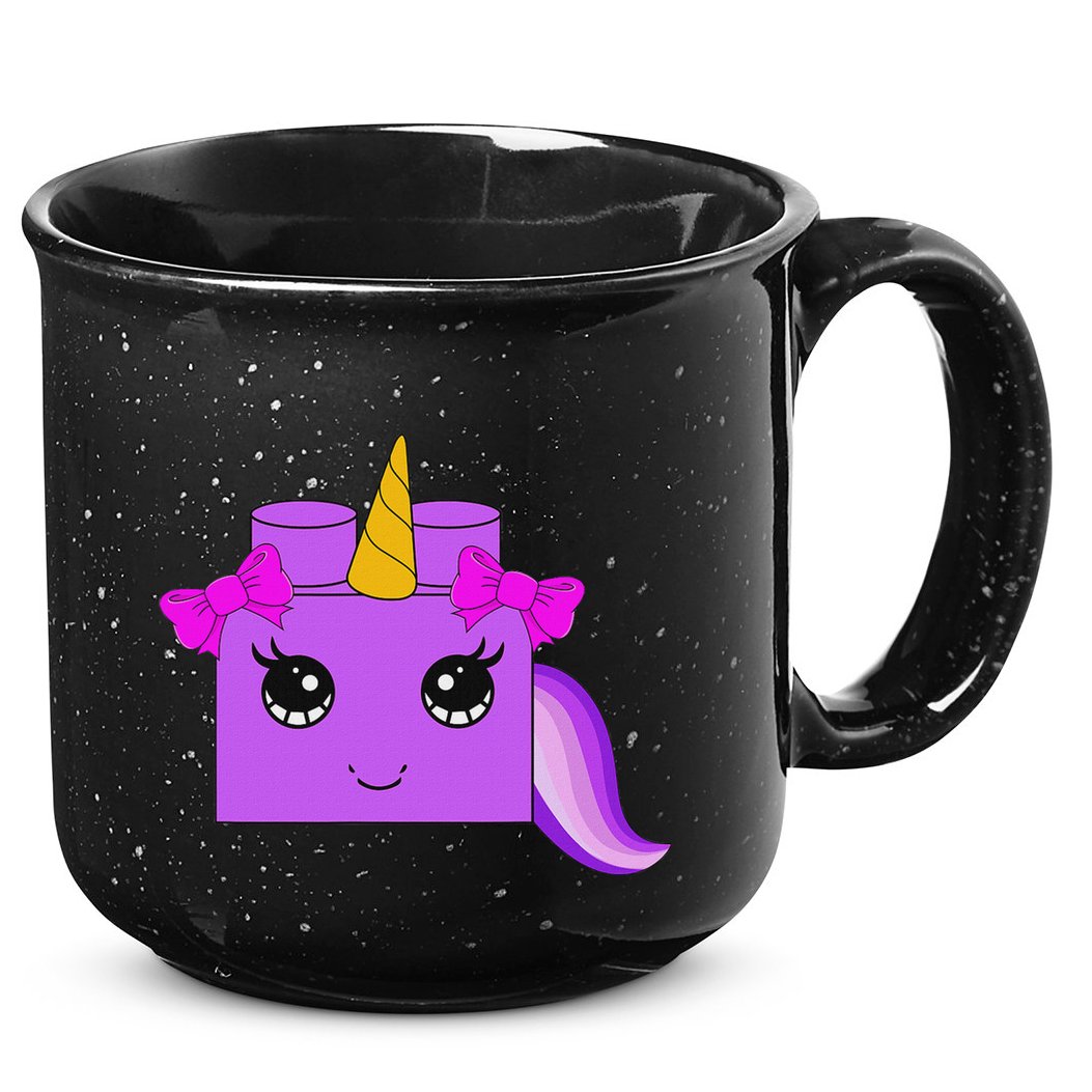 Unicorn Lover Master Builder Block Brick Building Girl 15oz Campfire Ceramic Mug
