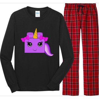 Unicorn Lover Master Builder Block Brick Building Girl Long Sleeve Pajama Set