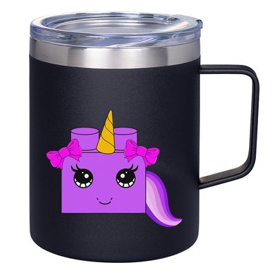Unicorn Lover Master Builder Block Brick Building Girl 12oz Stainless Steel Coffee Mug