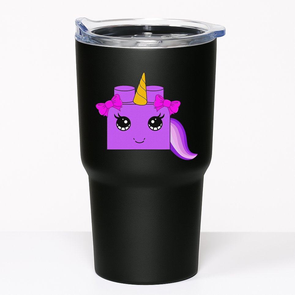 Unicorn Lover Master Builder Block Brick Building Girl Tumbler