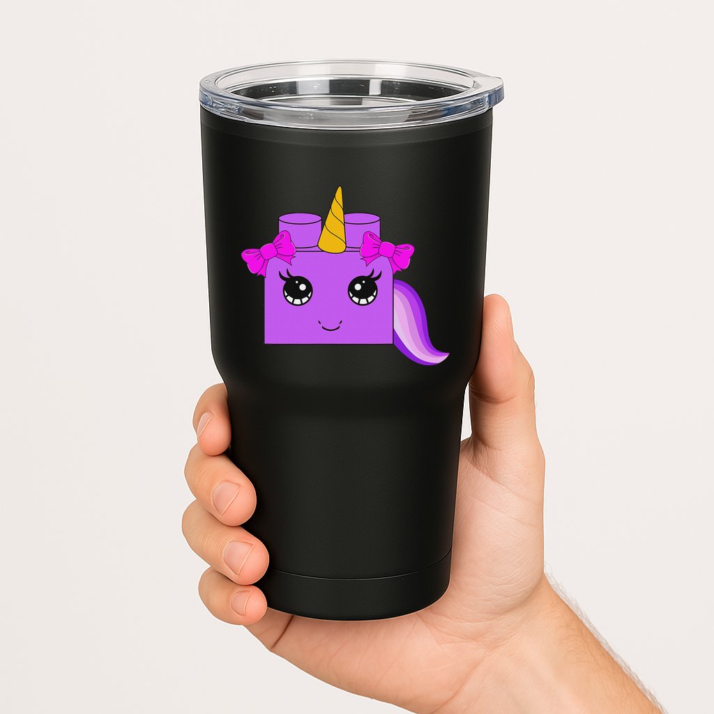 Unicorn Lover Master Builder Block Brick Building Girl Tumbler