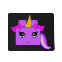 Unicorn Lover Master Builder Block Brick Building Girl Mousepad