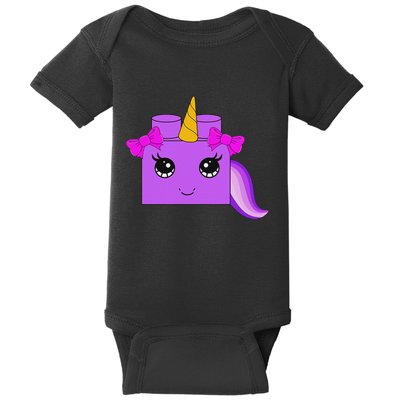 Unicorn Lover Master Builder Block Brick Building Girl Baby Bodysuit