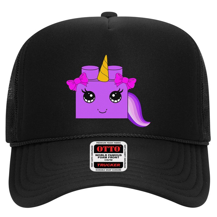 Unicorn Lover Master Builder Block Brick Building Girl Hat