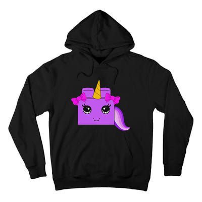 Unicorn Lover Master Builder Block Brick Building Girl Tall Hoodie