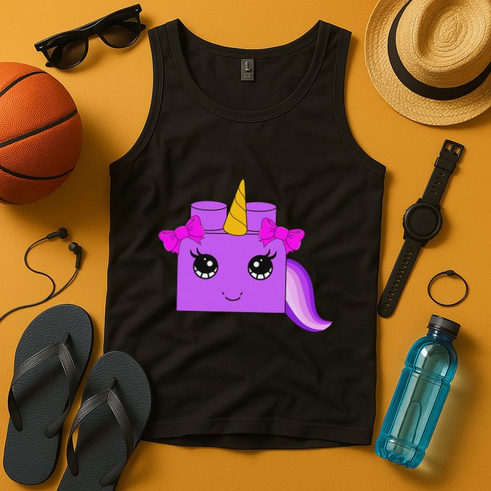 Unicorn Lover Master Builder Block Brick Building Girl Tank Top
