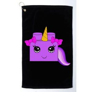 Unicorn Lover Master Builder Block Brick Building Girl Platinum Collection Golf Towel