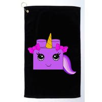 Unicorn Lover Master Builder Block Brick Building Girl Golf Towel
