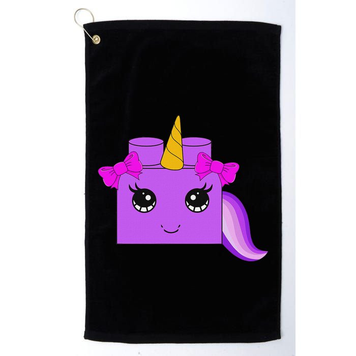 Unicorn Lover Master Builder Block Brick Building Girl Golf Towel