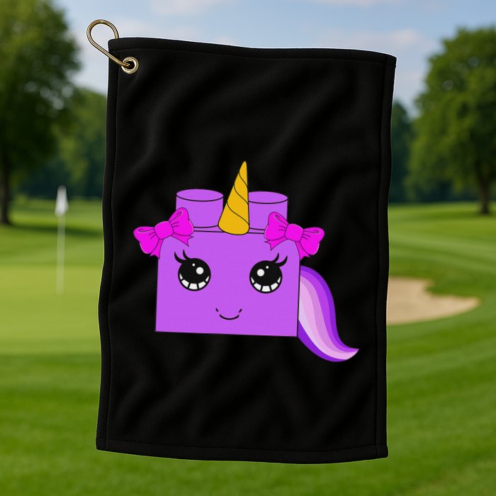 Unicorn Lover Master Builder Block Brick Building Girl Golf Towel