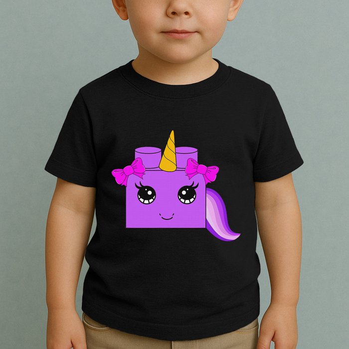 Unicorn Lover Master Builder Block Brick Building Girl Toddler T-Shirt