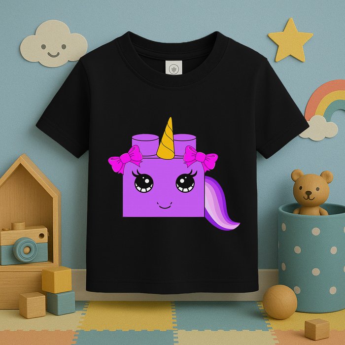 Unicorn Lover Master Builder Block Brick Building Girl Toddler T-Shirt
