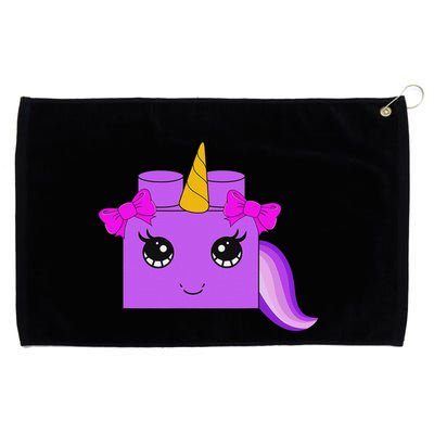 Unicorn Lover Master Builder Block Brick Building Girl Grommeted Golf Towel