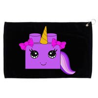 Unicorn Lover Master Builder Block Brick Building Girl Grommeted Golf Towel