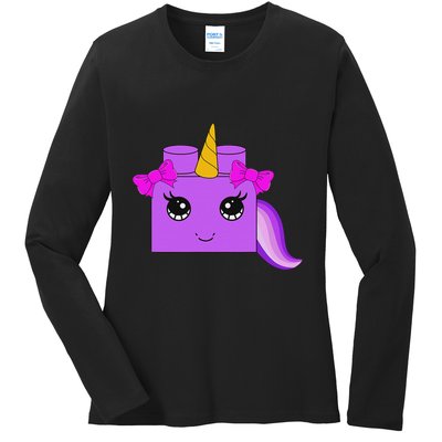 Unicorn Lover Master Builder Block Brick Building Girl Ladies Long Sleeve Shirt
