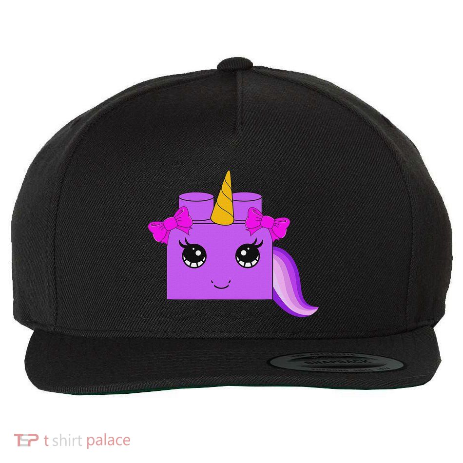 Unicorn Lover Master Builder Block Brick Building Girl Wool Snapback Cap