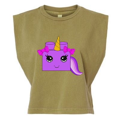 Unicorn Lover Master Builder Block Brick Building Girl Garment-Dyed Women's Muscle Tee