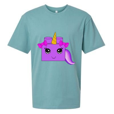 Unicorn Lover Master Builder Block Brick Building Girl Sueded Cloud Jersey T-Shirt