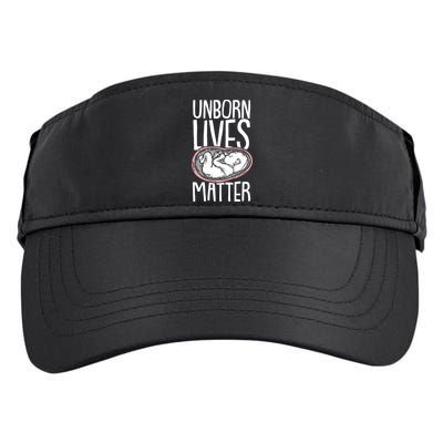 Unborn Lives Matter Anti Abortion Conservative Pro Life Adult Drive Performance Visor