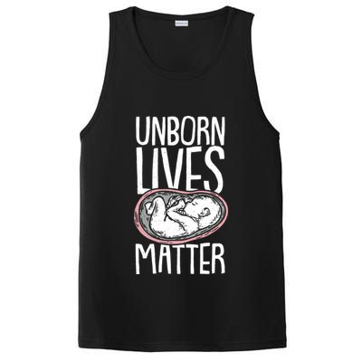 Unborn Lives Matter Anti Abortion Conservative Pro Life PosiCharge Competitor Tank