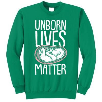 Unborn Lives Matter Anti Abortion Conservative Pro Life Sweatshirt
