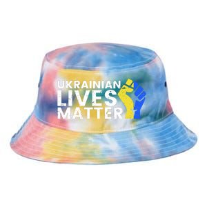 Ukrainian Lives Matter Stand With Ukraine Pray Support Tie Dye Newport Bucket Hat