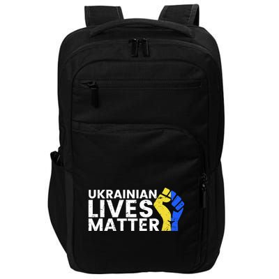 Ukrainian Lives Matter Stand With Ukraine Pray Support Impact Tech Backpack