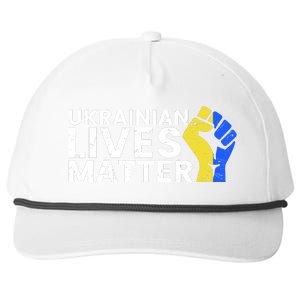 Ukrainian Lives Matter Stand With Ukraine Pray Support Snapback Five-Panel Rope Hat