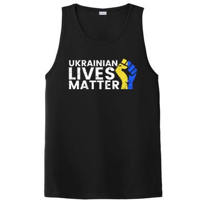 Ukrainian Lives Matter Stand With Ukraine Pray Support PosiCharge Competitor Tank