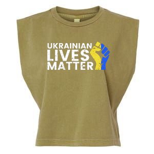 Ukrainian Lives Matter Stand With Ukraine Pray Support Garment-Dyed Women's Muscle Tee