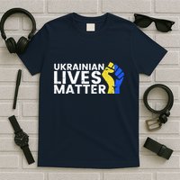 Ukrainian Lives Matter Stand With Ukraine Pray Support T-Shirt