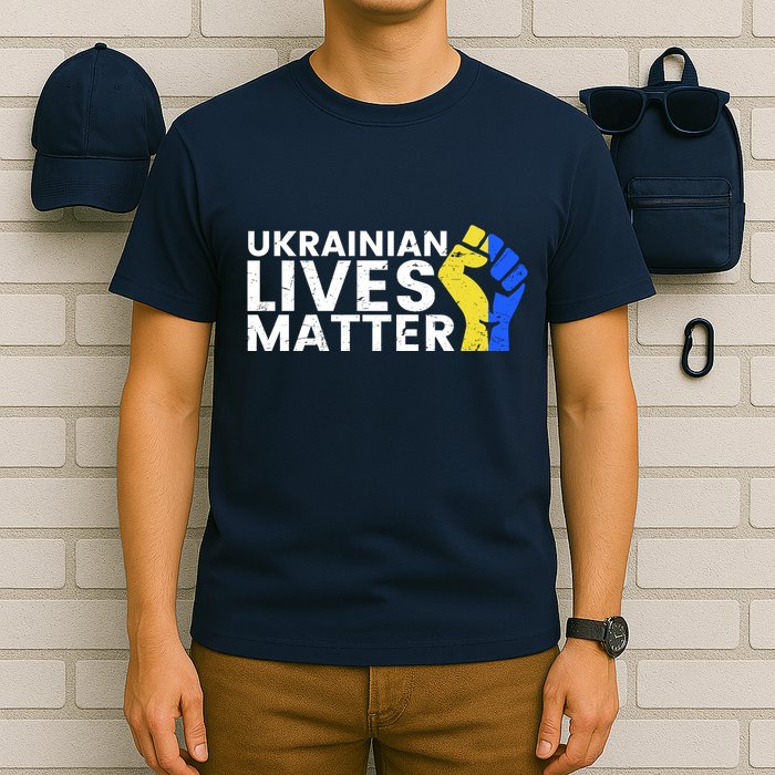 Ukrainian Lives Matter Stand With Ukraine Pray Support T-Shirt