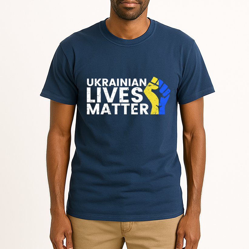 Ukrainian Lives Matter Stand With Ukraine Pray Support Tall T-Shirt