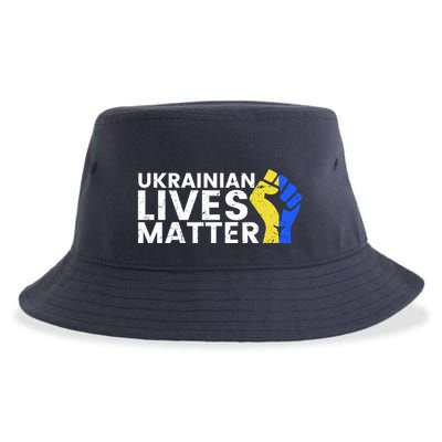 Ukrainian Lives Matter Stand With Ukraine Pray Support Sustainable Bucket Hat